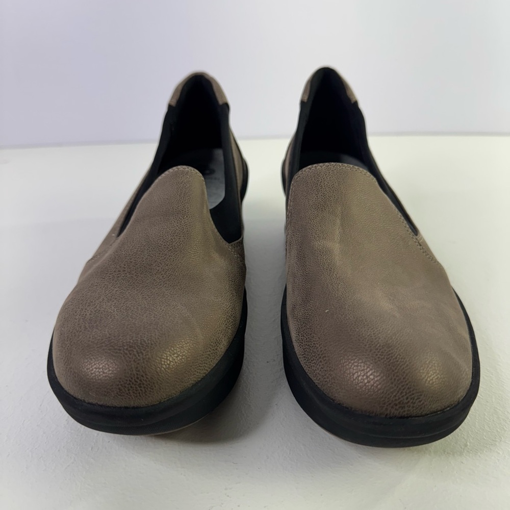 Clarks Cloudsteppers Step Rose Moon Slip-On Wedges women's size 10 M - Picture 6 of 9